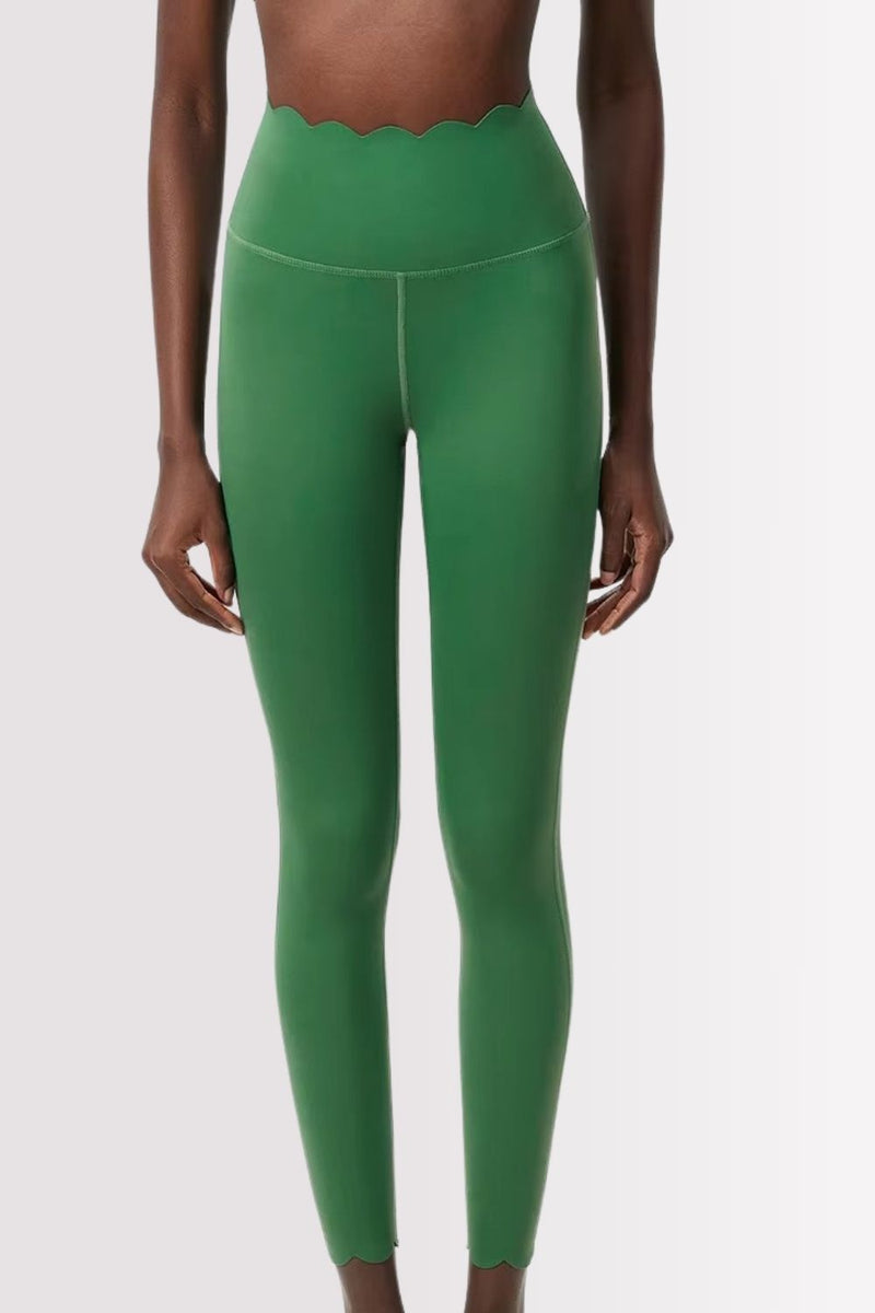 Conjunto Elegance Top Transversal com Legging Verde