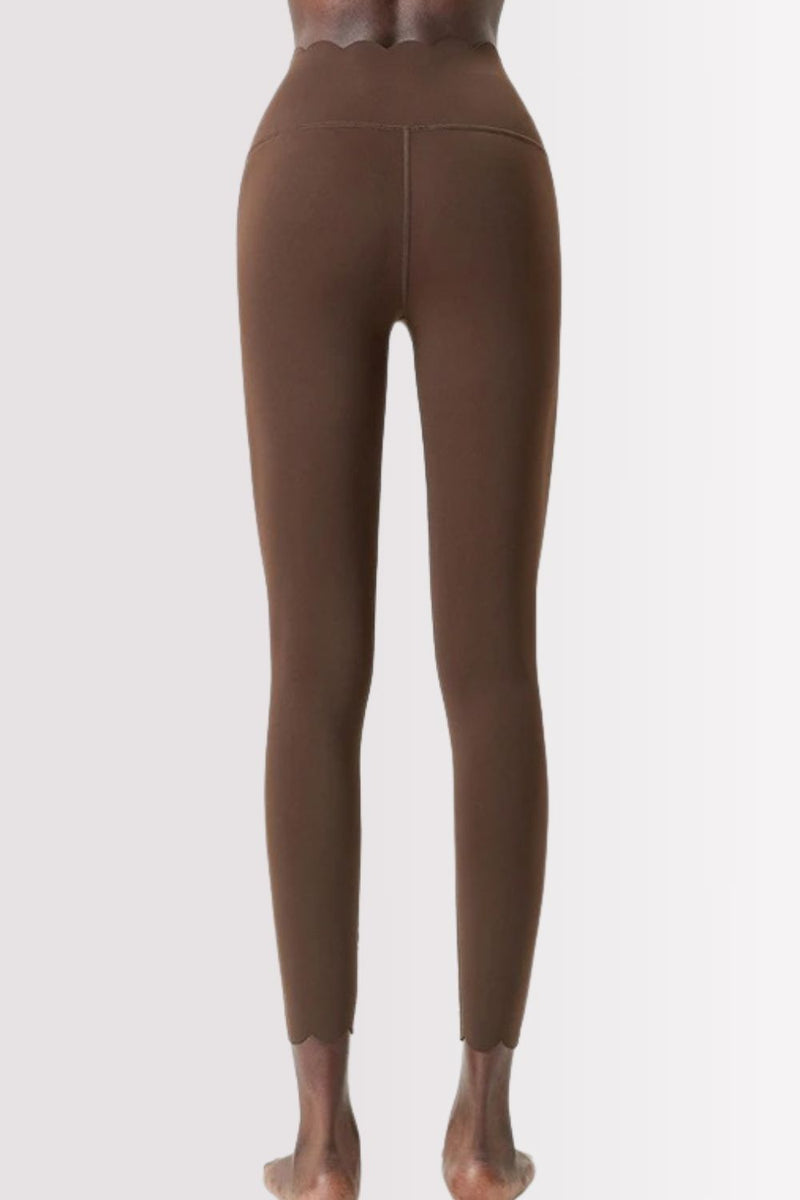 Conjunto Elegance Top Transversal com Legging Marrom
