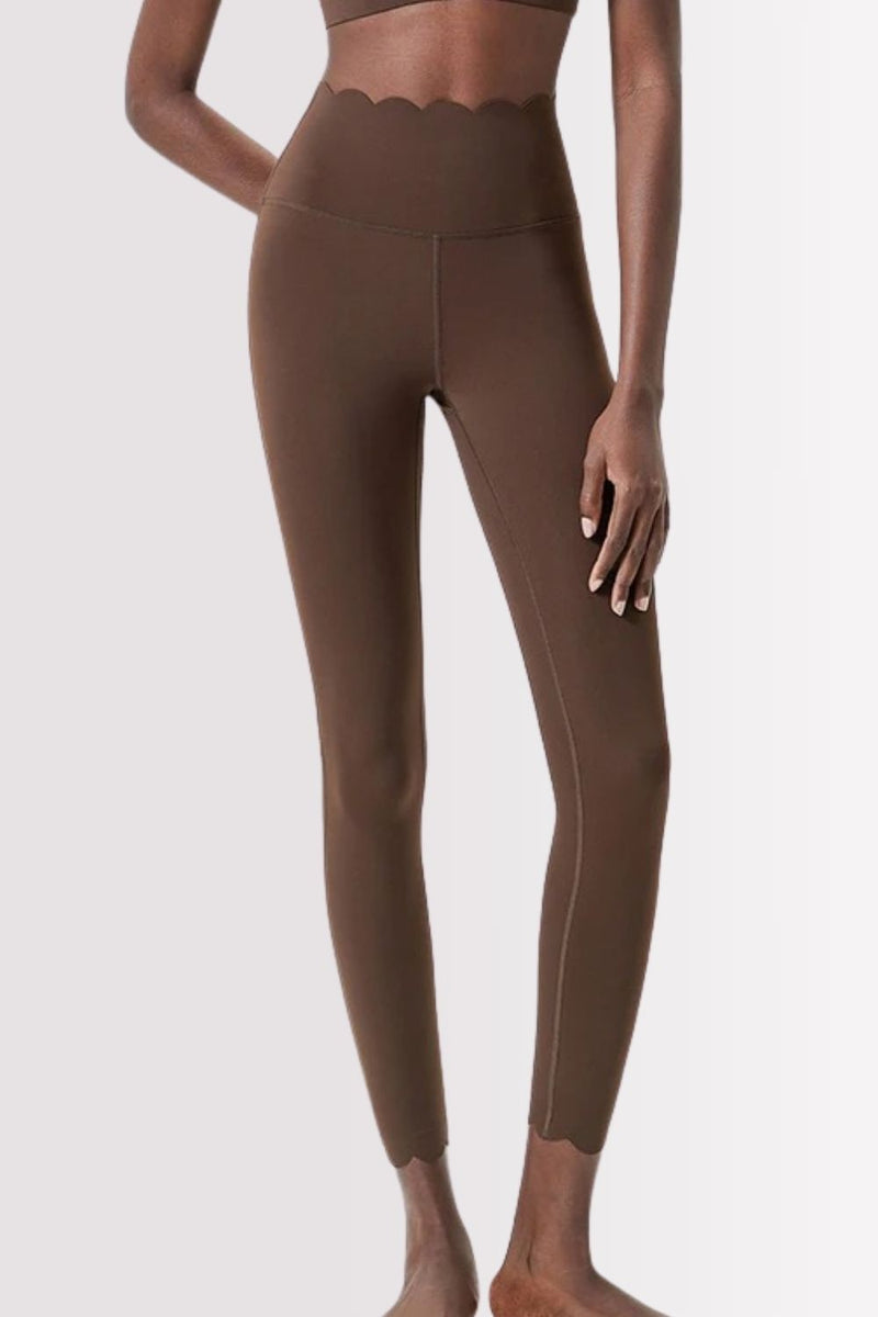 Conjunto Elegance Top Transversal com Legging Marrom