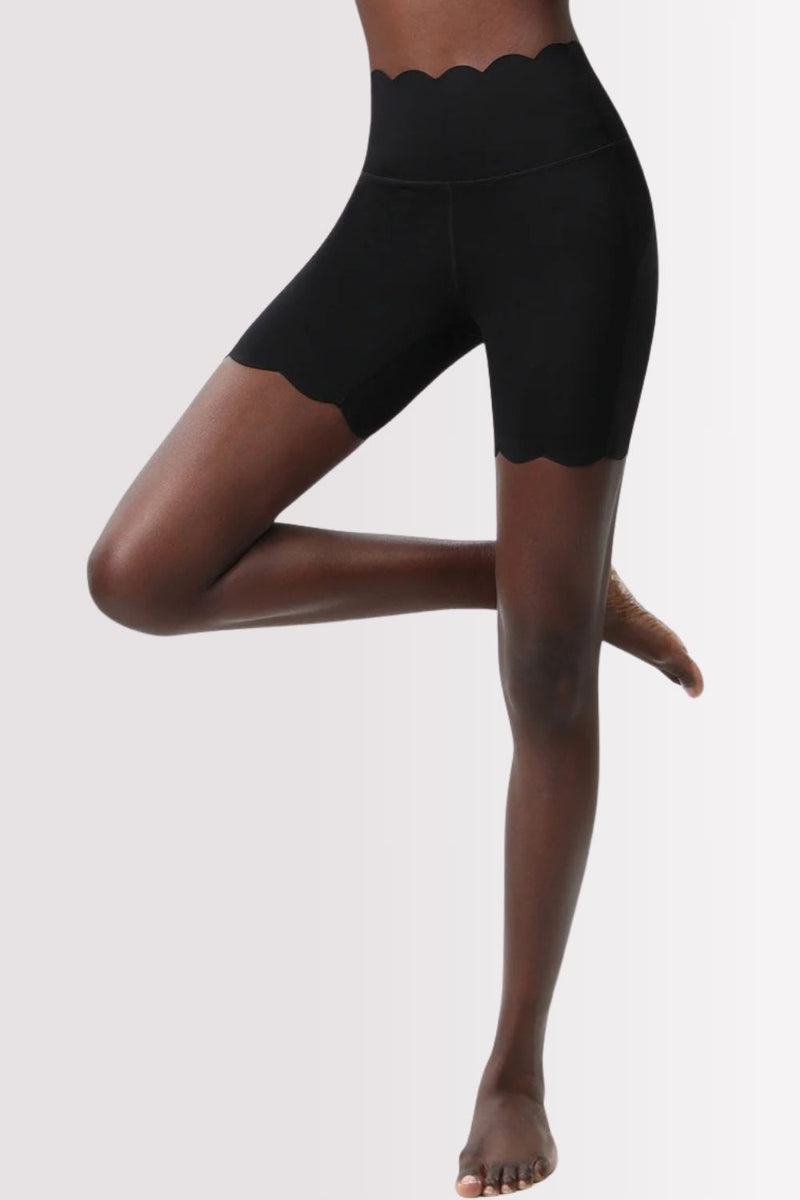 Conjunto Fitness Elegance Ombro Único Com Shorts Preto