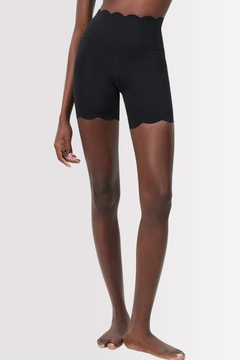 Conjunto Fitness Elegance Ombro Único Com Shorts Preto
