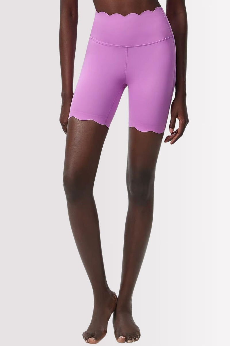 Conjunto Fitness Elegance Ombro Único Com Shorts Rosa Chiclete