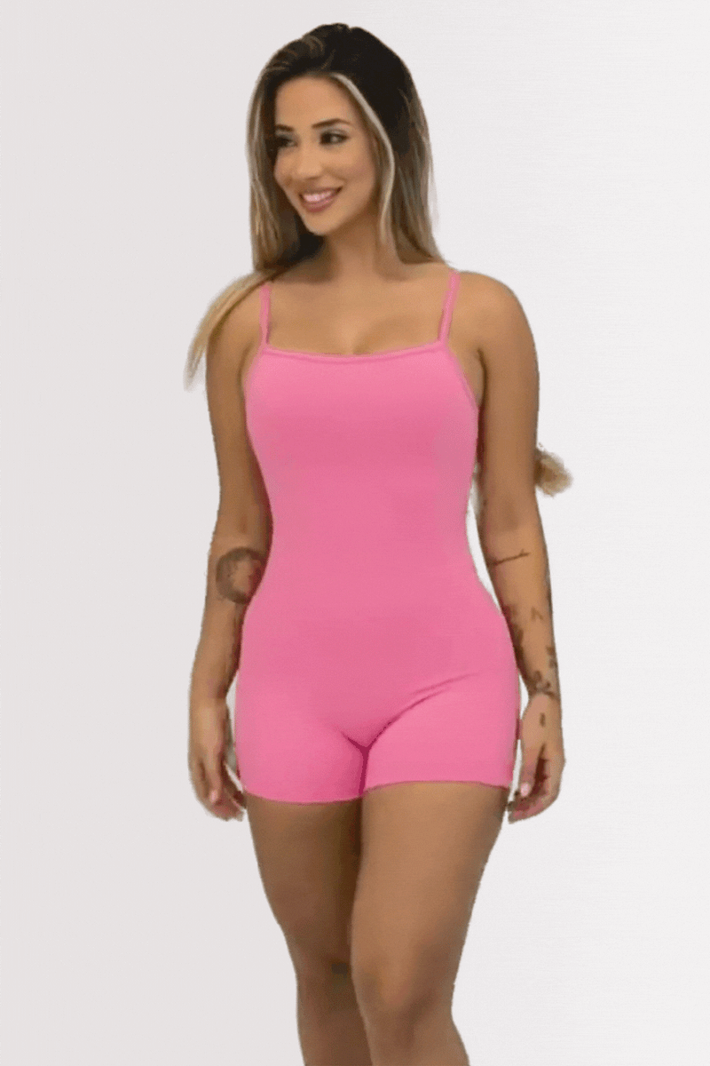 Macaquinho Fitness Le Bavi Classic Rosa