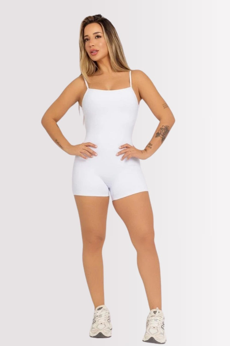 Macaquinho Fitness Le Bavi Classic Branco