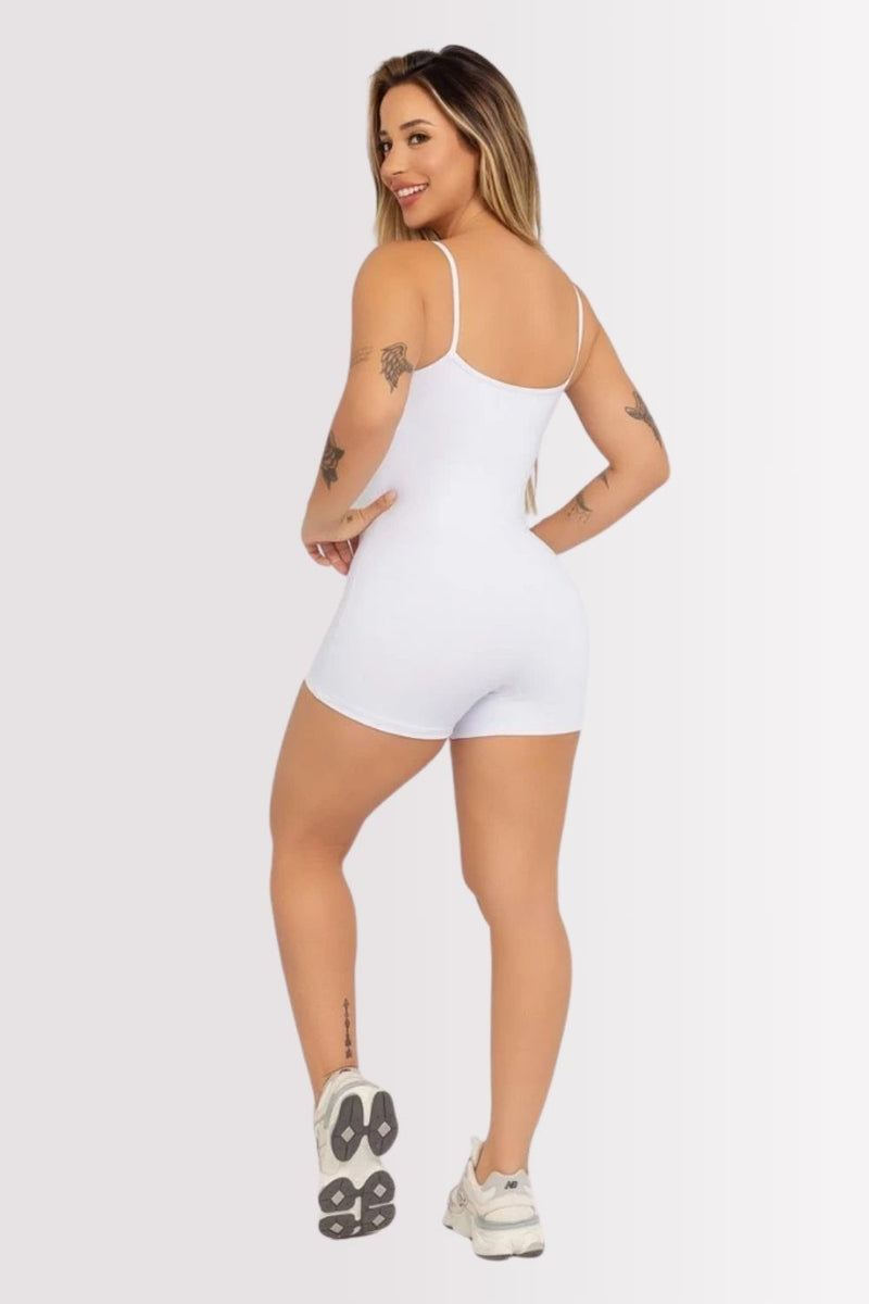 Macaquinho Fitness Le Bavi Classic Branco
