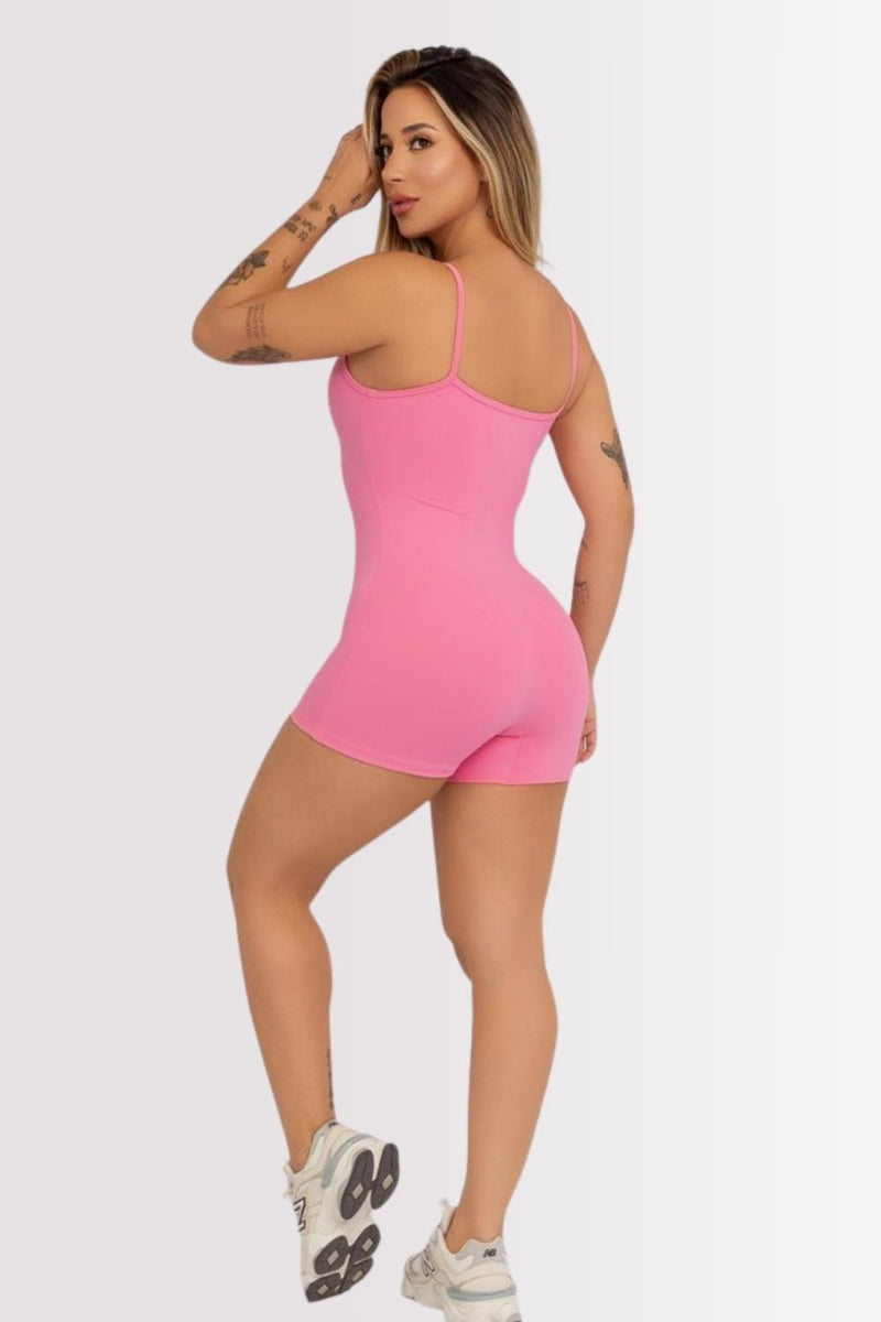 Macaquinho Fitness Le Bavi Classic Rosa
