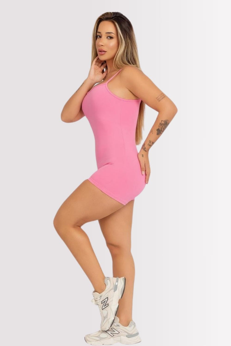Macaquinho Fitness Le Bavi Classic Rosa