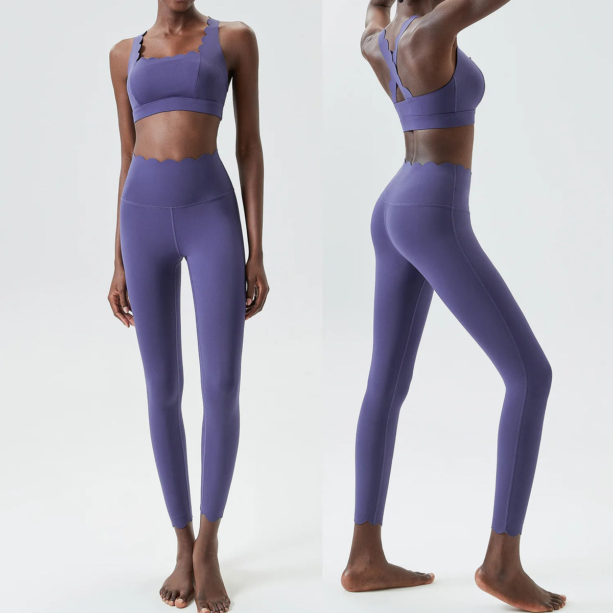 Conjunto Fitness Power Fit 2 Peças – Alta Compressão & Estilo Azul