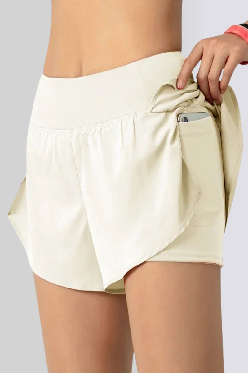 Shorts Feminino Running Dry Amarelo
