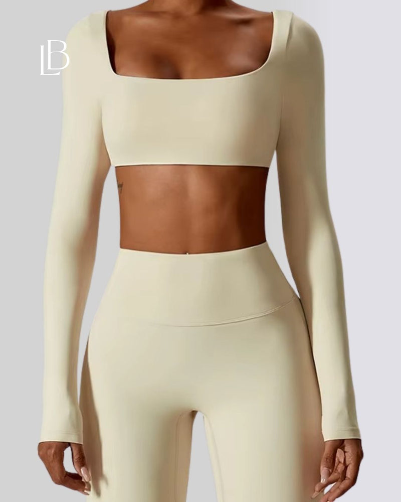 Top Dry Fit Manga Longa Classic – Performance, Leveza & Estilo Atemporal Off White