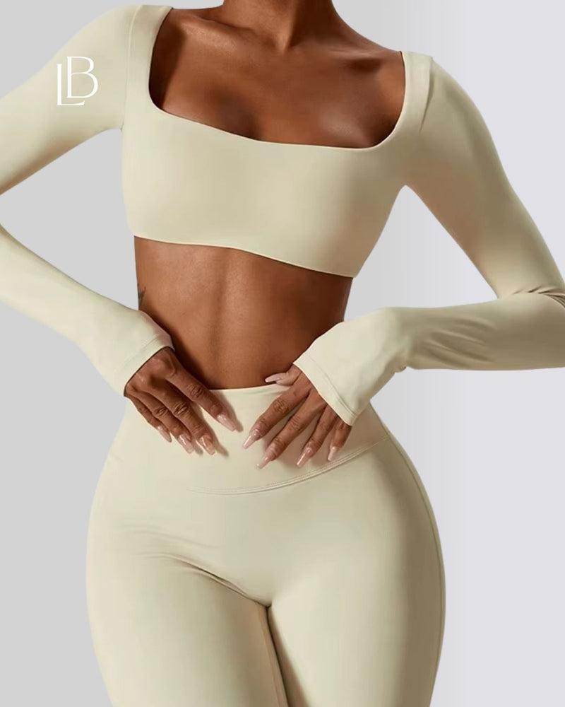 Top Dry Fit Manga Longa Classic – Performance, Leveza & Estilo Atemporal Off White