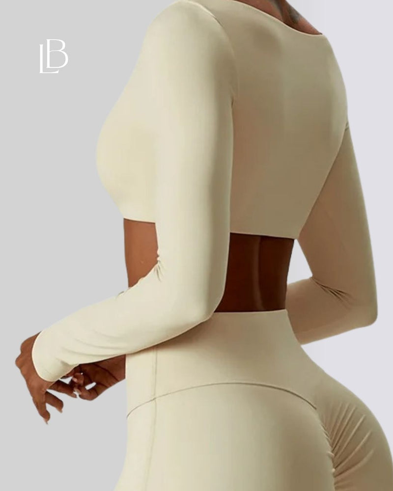 Top Dry Fit Manga Longa Classic – Performance, Leveza & Estilo Atemporal Off White