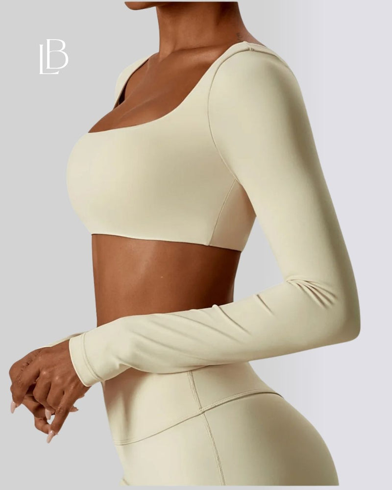 Top Dry Fit Manga Longa Classic – Performance, Leveza & Estilo Atemporal Off White