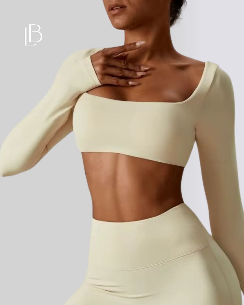 Top Dry Fit Manga Longa Classic – Performance, Leveza & Estilo Atemporal Off White