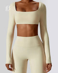 Top Dry Fit Manga Longa Classic – Performance, Leveza & Estilo Atemporal Off White