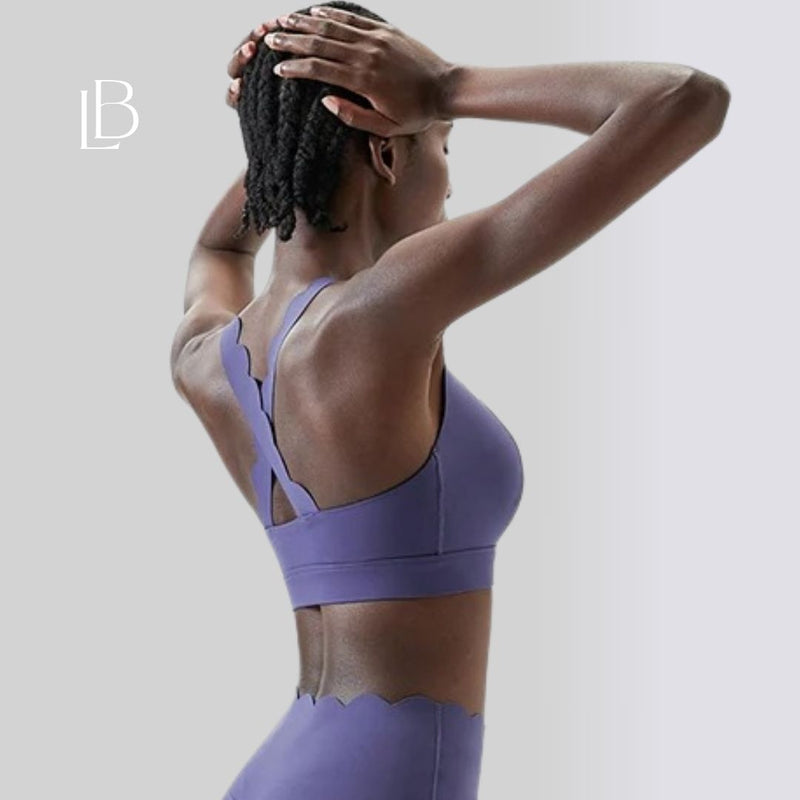 Top Fitness Square Elegance Azul