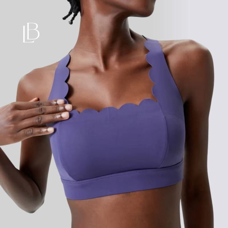 Top Fitness Square Elegance Azul