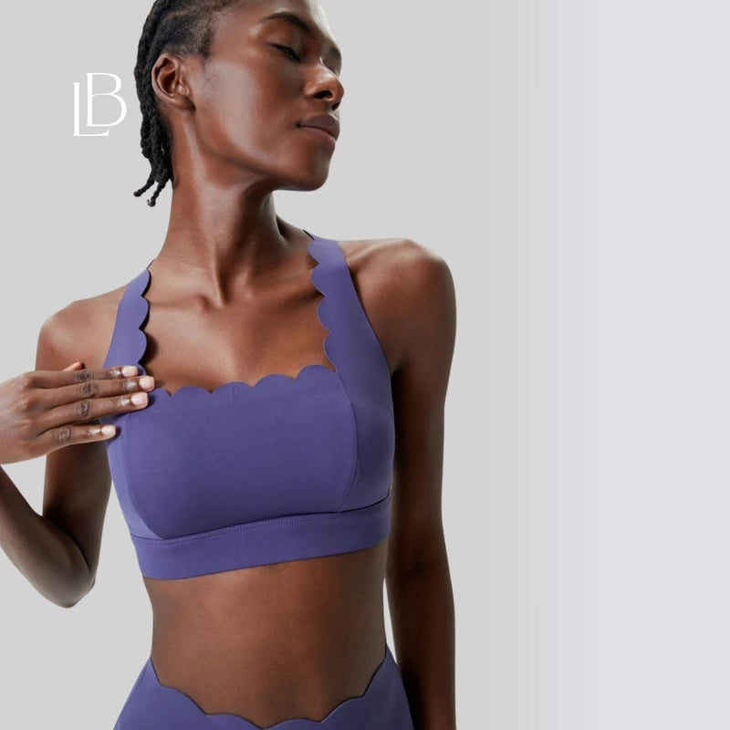 Top Fitness Square Elegance Azul