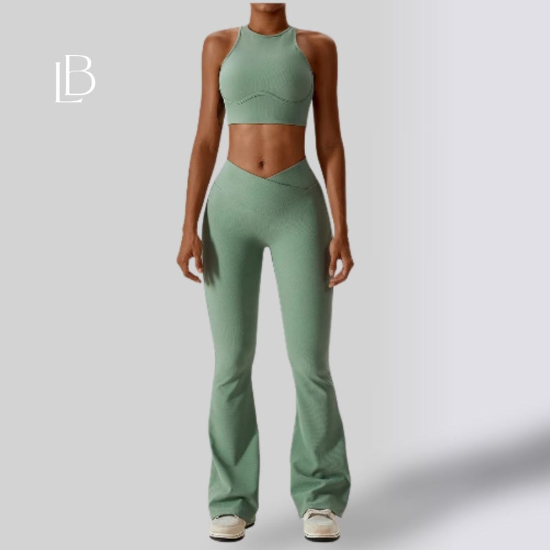 Top Fitness Feminino Sculpt Verde