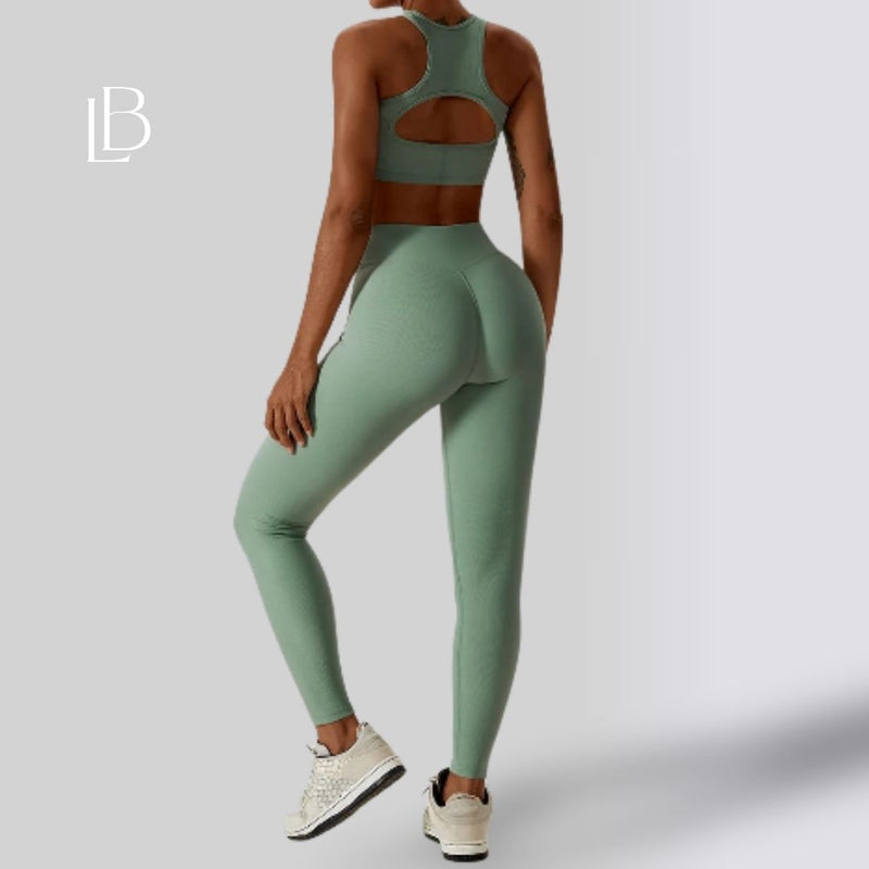 Top Fitness Feminino Sculpt Verde