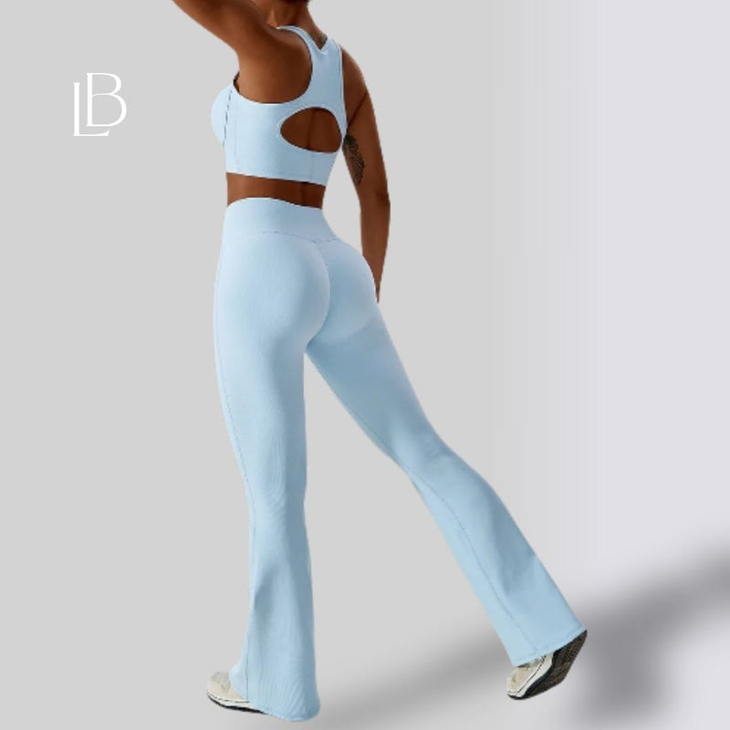Top Fitness Feminino Sculpt Azul