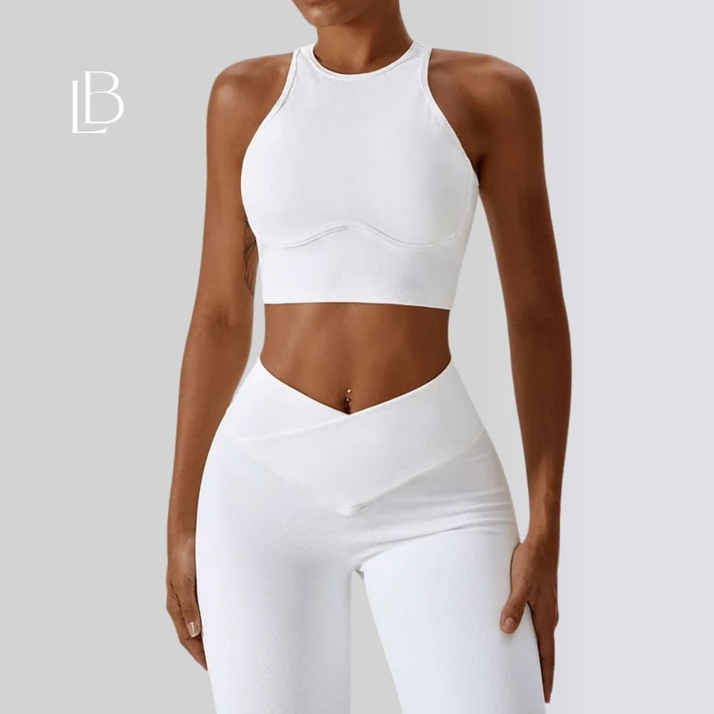 Top Fitness Feminino Sculpt Branco
