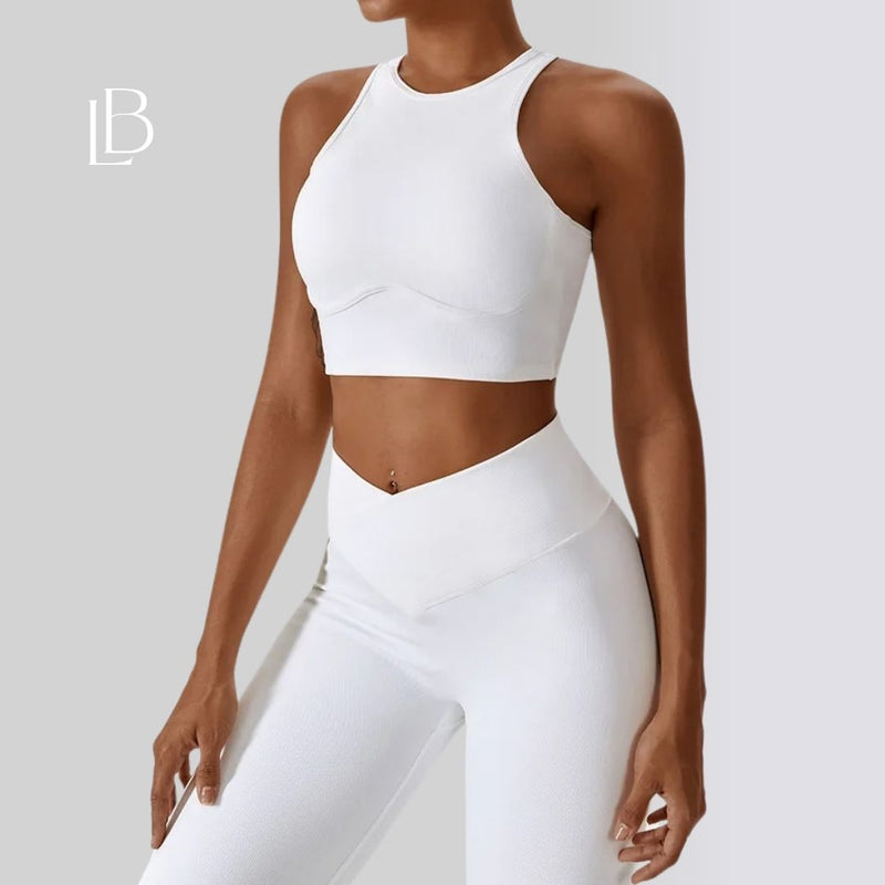 Top Fitness Feminino Sculpt Branco