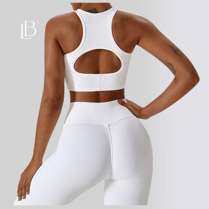 Top Fitness Feminino Sculpt Branco